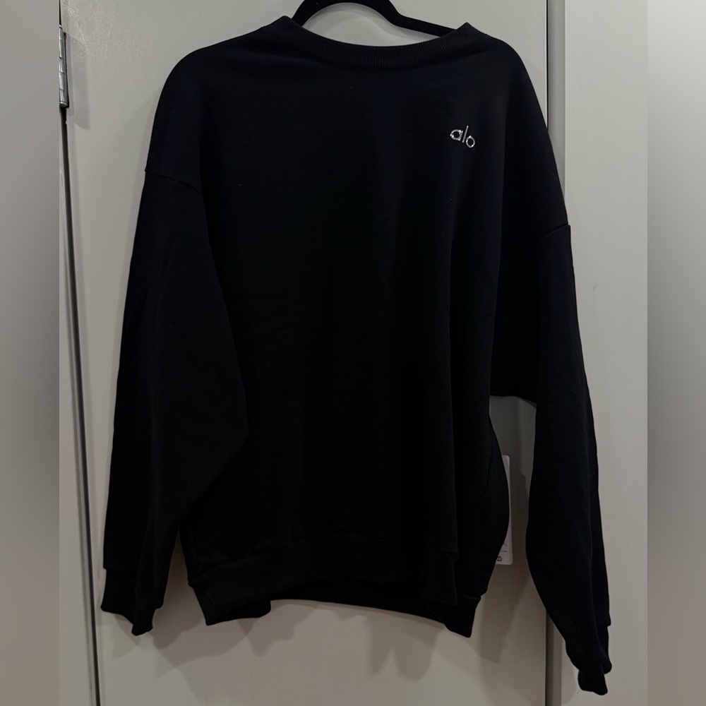 ALO Yoga Men's / Women’s Accolade Crewneck pullover   Sweater black